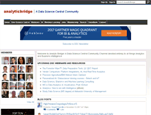 Tablet Screenshot of analyticbridge.com
